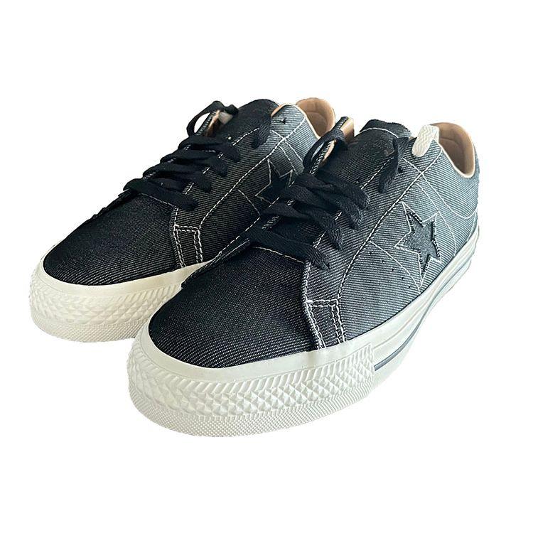 Converse One Star Pro Low Denim - Black Unisex Sneakers Egret A04148C