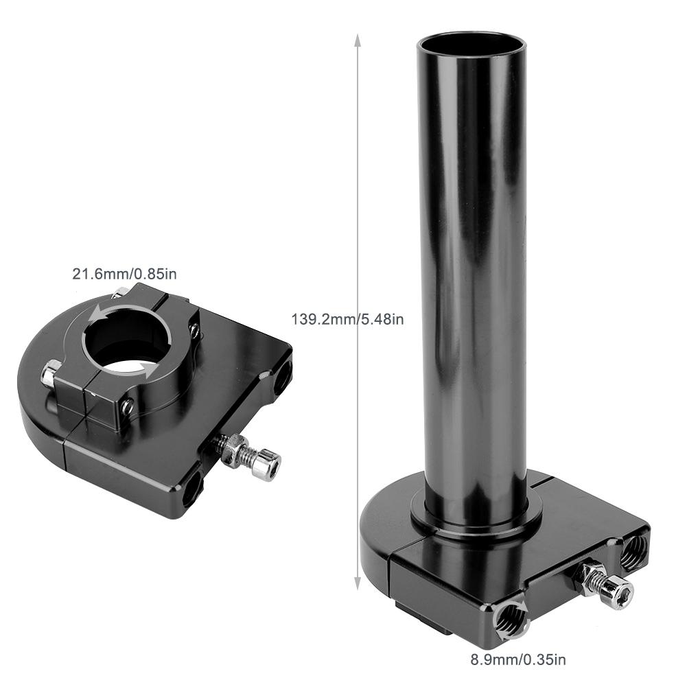 22mm Aluminum Motorcycle Modified Quick Twister Handlebar Throttle Turn Grip Black