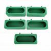 5pcs Bird Cage Feeder Anti Splash Plastic Hanging Food Water Dispenser for Small Pets Parrots Budgies Pigeon Large Green