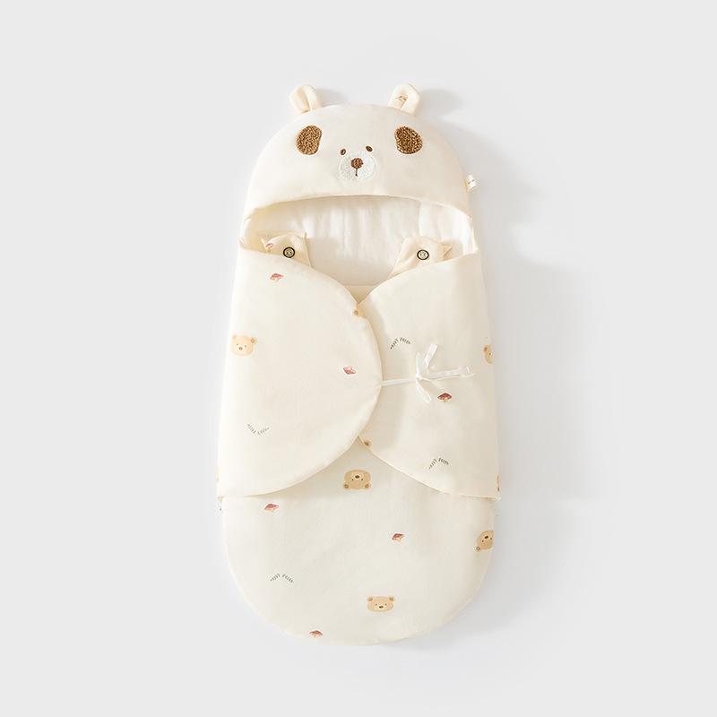 Nyfødt Anti-Skvett Svøpe: Tynt bomullsglidelåslaken, sparkesikkert dyne for vår/høst.