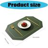 Imitation Leather Placemat Slip Proof Heat Insulation Anti-scald Oil for Home and Restaurant  Table Mat Double Sided