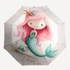 1pc Mermaid Fantasy Artwork Umbrella with Plastic Handle, Suitable for All Seasons Outdoor PT405