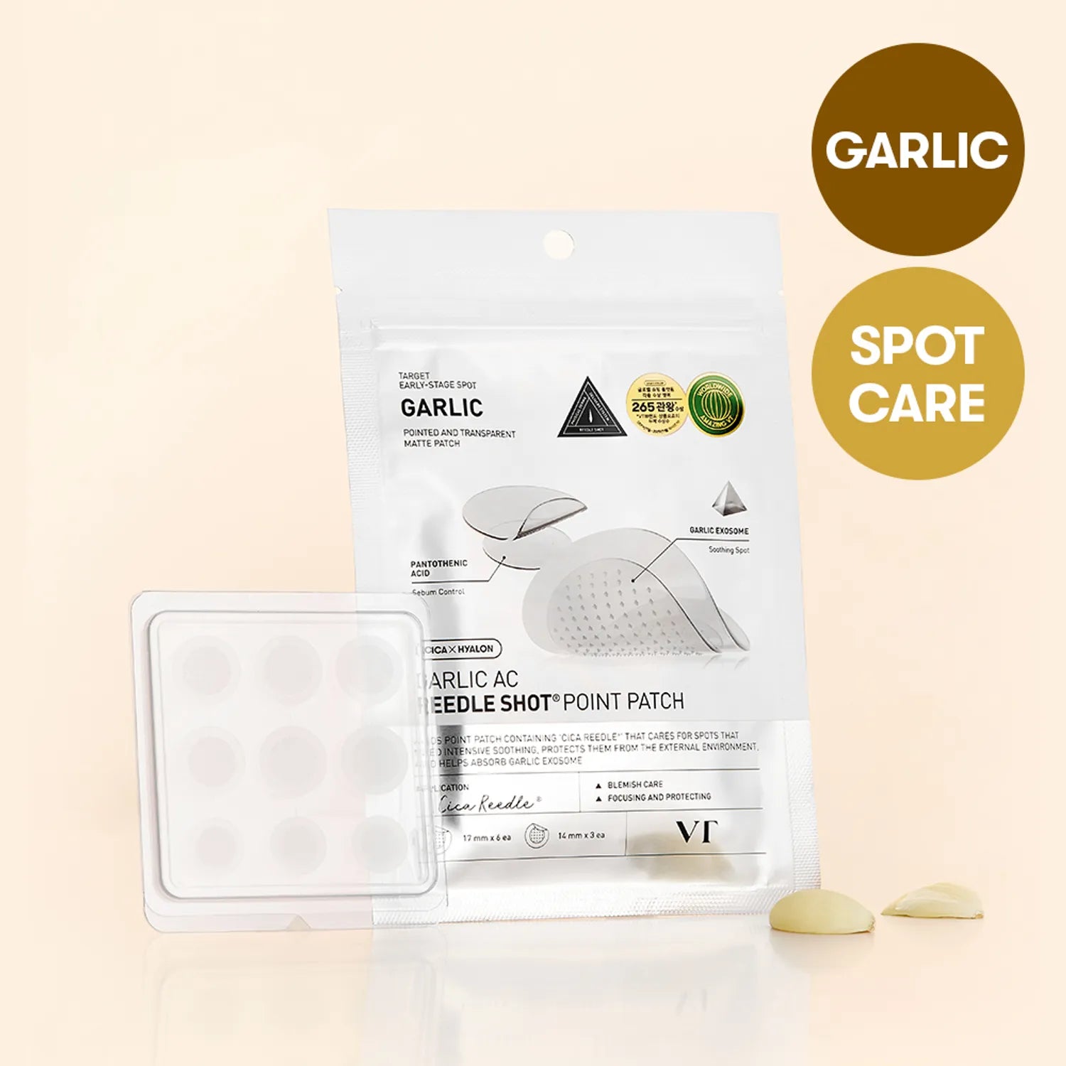 VT Garlic AC Reedle Shot Point Patch 9ea 9pcs