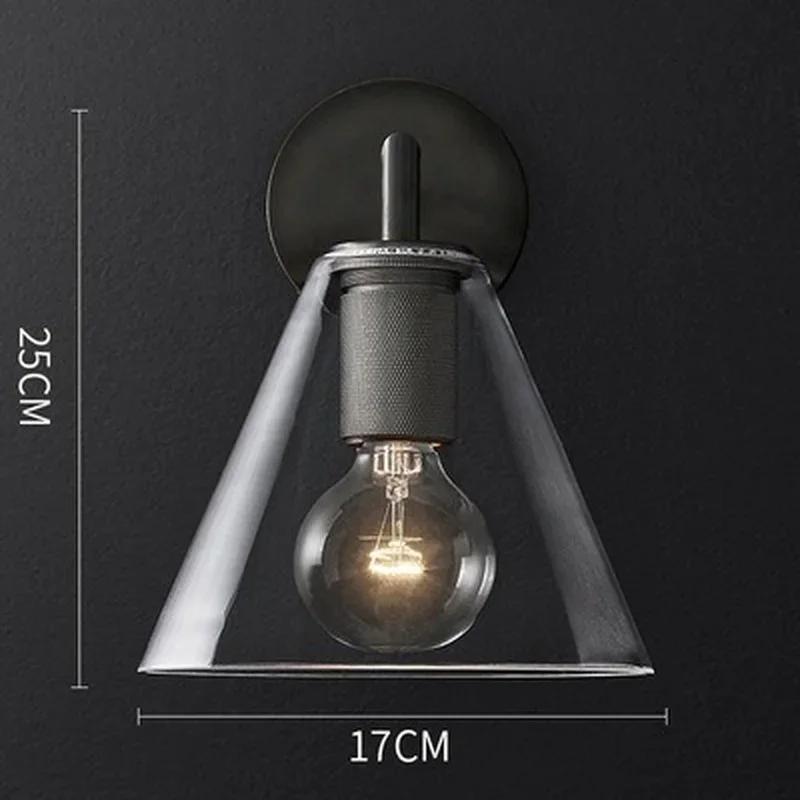 Modern Glass Wall Sconce Light for Bedroom Bedside Nordic Light Gold Indoor Lighting Fixture Home Decoration Luxury Copper Led
