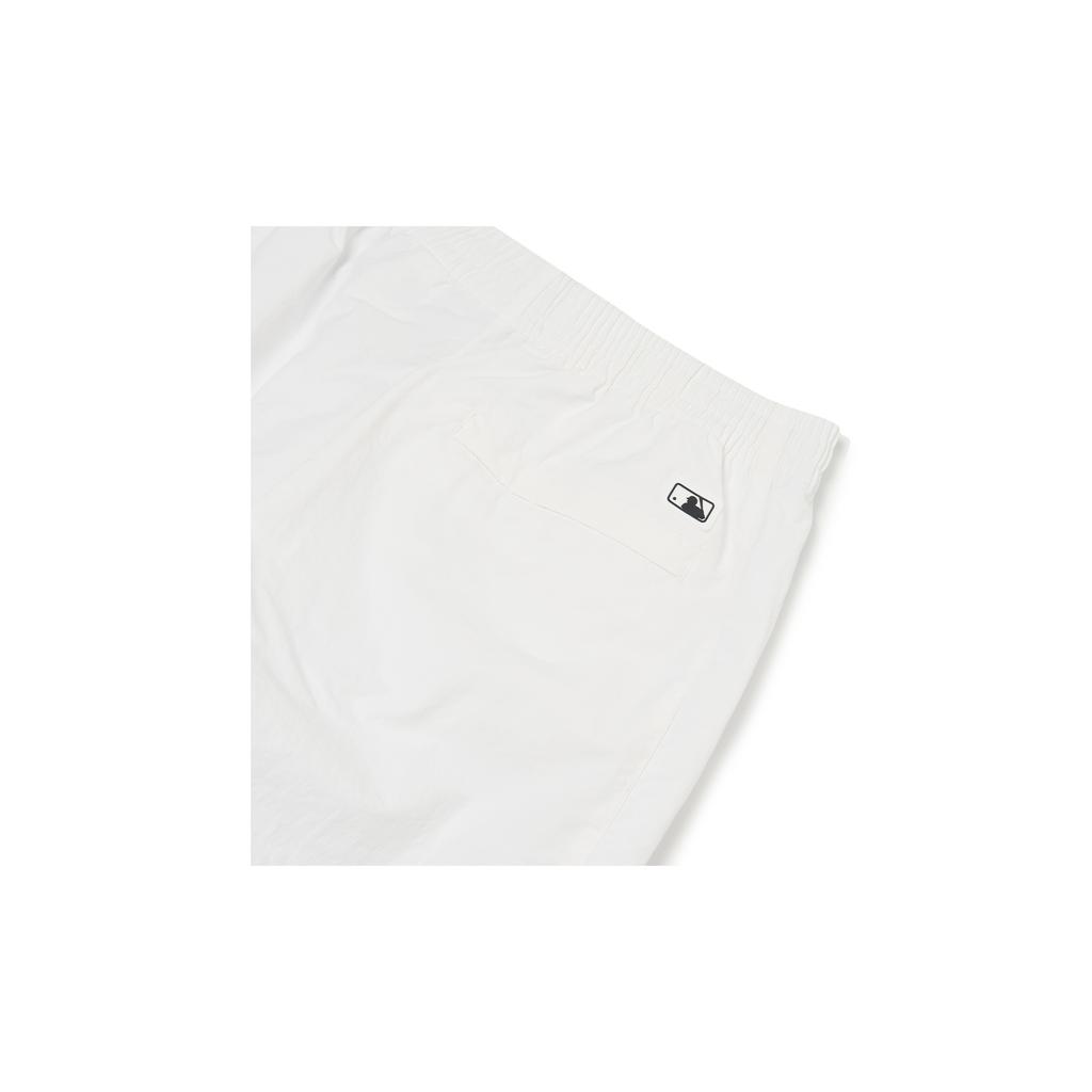 MLB New York Yankees Side Logo Printed Cuffed Loose Knit Sweatpants Unisex pants White 3AWPS0121-50WHS