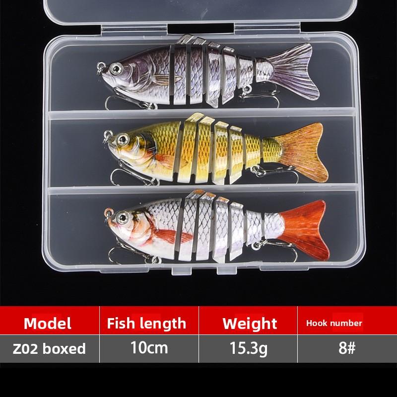7 10cm Multi-section Bait Plastic Hard Bait Fake Bait Simulation Bionic Freshwater Luya Bait