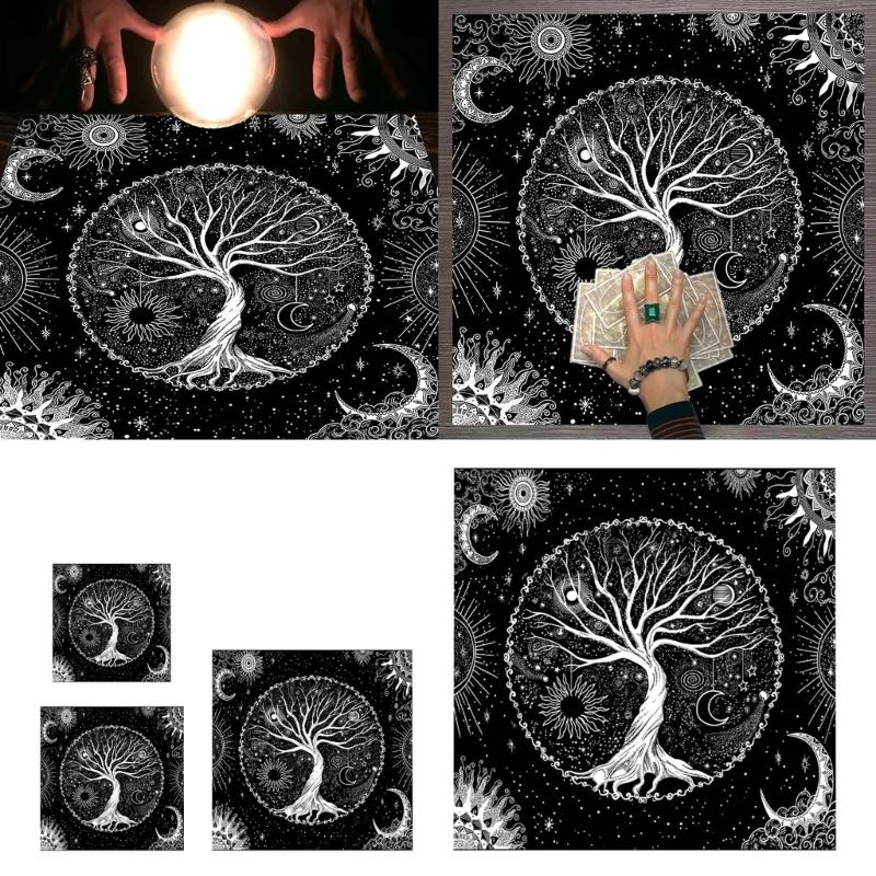 Divinationskarten Tischdecke 12 Sternbilder Tischdecke für Tarot-Enthusiasten