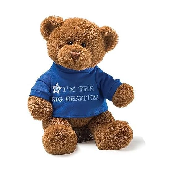 GUND I m The Big Brother T-Shirt Teddy Bear Plush Blue 12