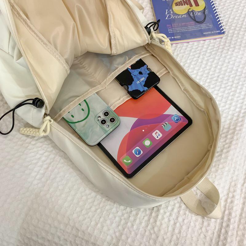 Korean Style Nylon Backpack: Versatile, Large Capacity for Students