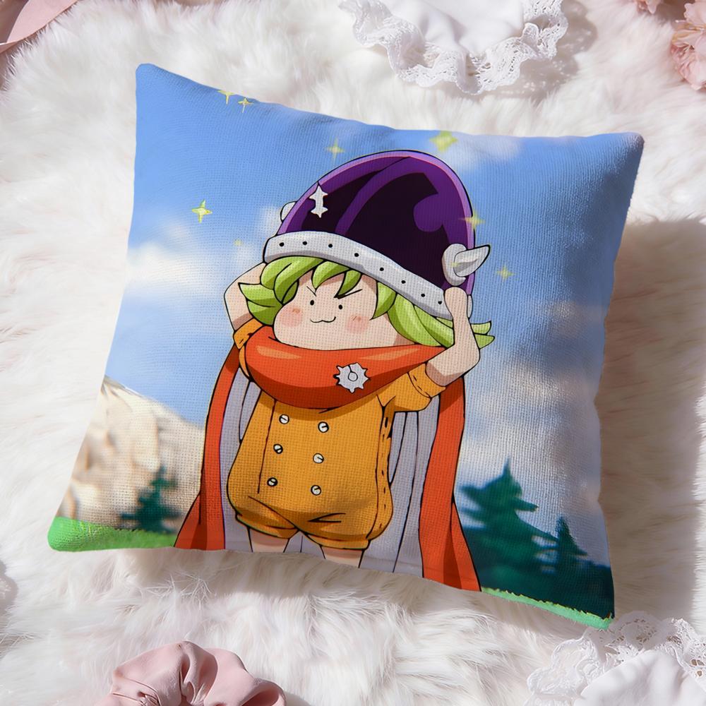 The Seven Deadly Sins Cushion Cover Premium Comfort Reversible Pillow Cove -Two in One Design for Any Room & Car Interior