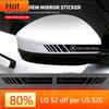 Zrvmt3 2025 New 2PCS Car Rearview Mirror Sticker Decals Auto Exterior Accessories For Mercedes Benz B/C/E/S Class A Class C200L GLC GLE