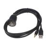 Flush Mount Panel Extension Cable Male to Female Waterproof Dashboard Cord for Boat Marine Outdoor Electrical Connection