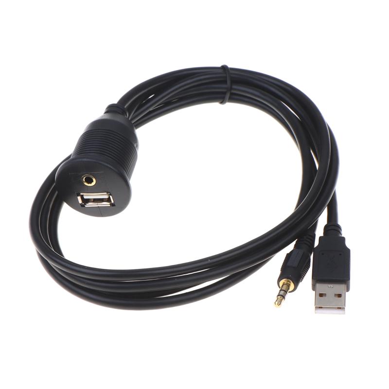 Flush Mount Panel Extension Cable Male to Female Waterproof Dashboard Cord for Boat Marine Outdoor Electrical Connection