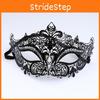 Adult Costume Mask With Metal Details And Rhinestones For Holiday And Celebration