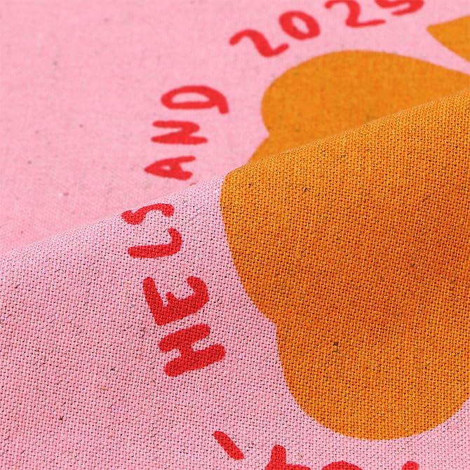 Marimekko Vankka Unikko Tote Bag, Unikko Fabric Bag, Women's, Orange and Pink, 94178 094178 343, Scandinavian Design [Parallel Import]