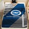 1pz Coperta in Flanella con Fantasia Brighton & Hove Albion Adatta a Tutte le Stagioni per Arredamento Casa Calore e Comfort Regali Regalo Festivo