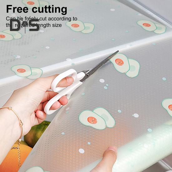 Cabinet Shelf Liners Non-Adhesive Waterproof Drawer Liners Avocado Lemon Print Easy Clean Kitchen Mat for Cupboard Dresser Table Pantry Bathroom