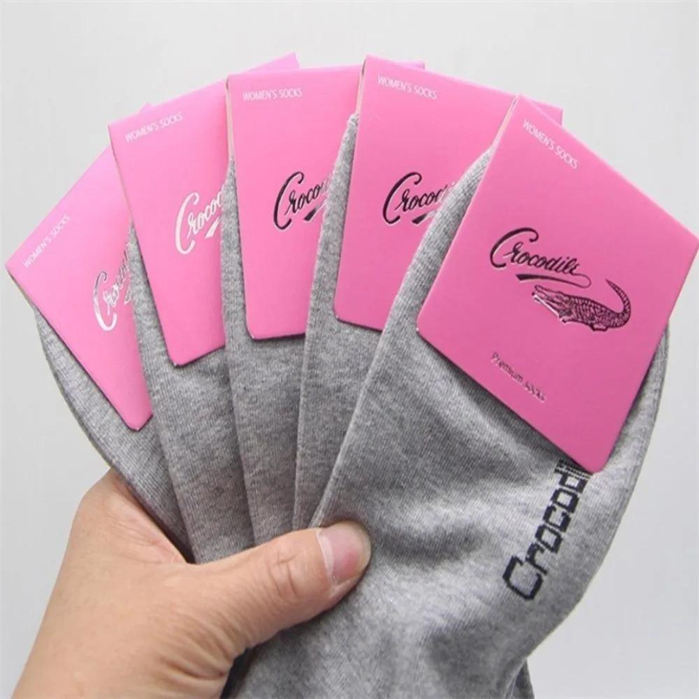 Everthams Crocodile Women s Mid-calf Socks Gray 5P Brand Socks Girls  Student Socks Women s Premium Socks