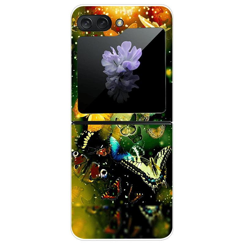 For Samsung Z Flip7 Hard Case ZFlip7 5G Transparent PC Phone Cases For Galaxy Z Flip 7 Fashion Cartoon Clear Protective Fundas