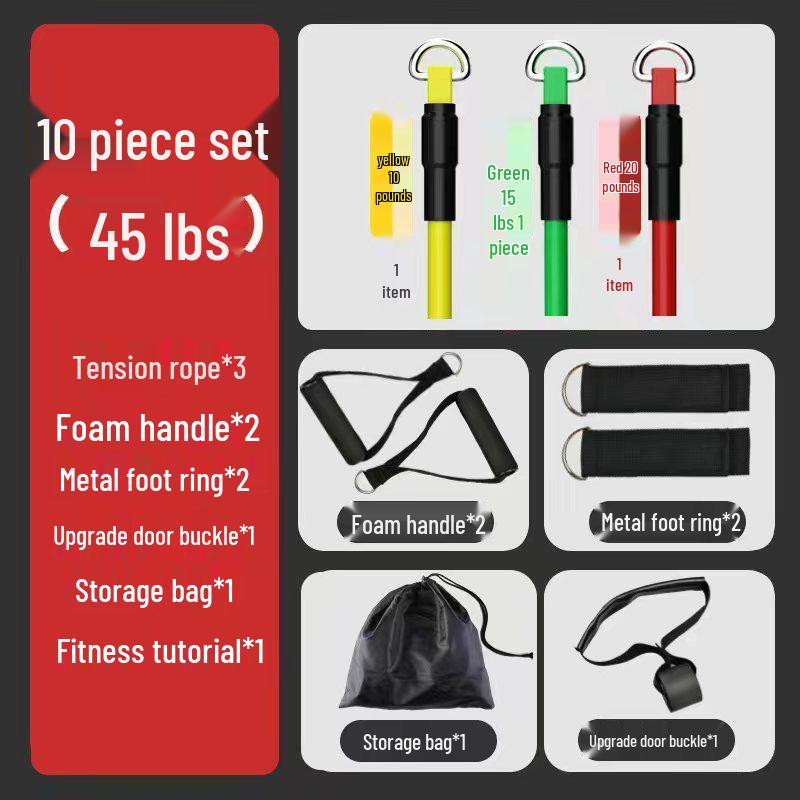 רצועת התנגדות אלסטית לכושר ביתי ולאימון שרירי החזה