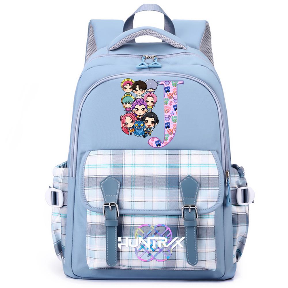 26 English Letter K-Pop Printed Large Capacity Backpack for Teenger Student Girl Boy Schoolbag Bookbag Women Waterproof Travel Bag Kid Gift Mochila