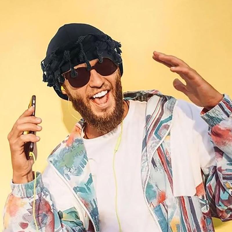 Men Braid Hat Turban Durag Wave Cap Halo Lined Hat for Men Women Head Wraps Cap with Tassel Elastic Pre Tie Waves Braids Cap