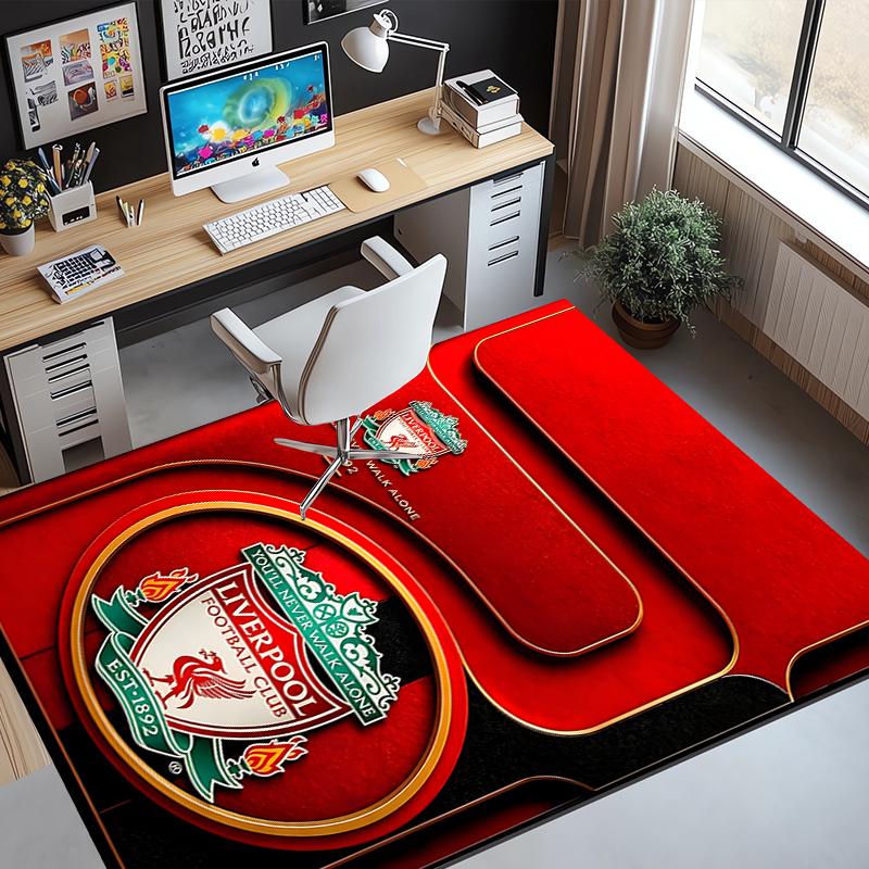 Football Club Pattern Rug, Indoor/Outdoor Mat, for Picnic, Gameroom, Bedroom, Office, Living Room, Home Decor Carpet, Birthday Gift