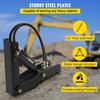 VEVOR Hydraulic Backhoe Thumb, 45.72 cm 12.70 mm Thickness Heavy Duty Excavator Thumb, Black Steel Weld On Thumb Attachments with Hydraulic Cylinder