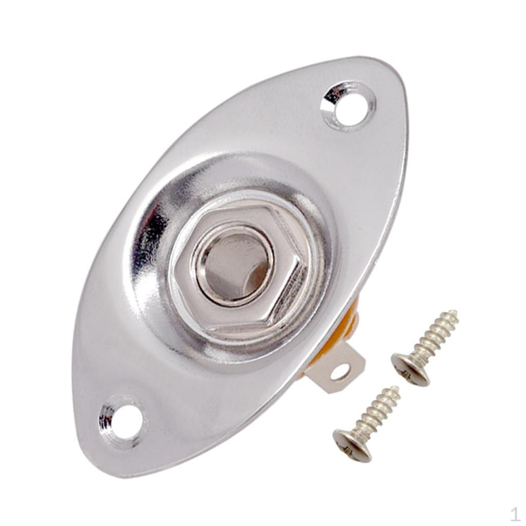 1 Indented Musical Electric Guitar Bass Accs Output Plate Screws