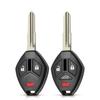 Coque de clé télécommandée modifiée Dandkey à rabat pour Mitsubishi Galant Eclipse Lancer 3/4 Boutons Étui de clé de voiture pliable
