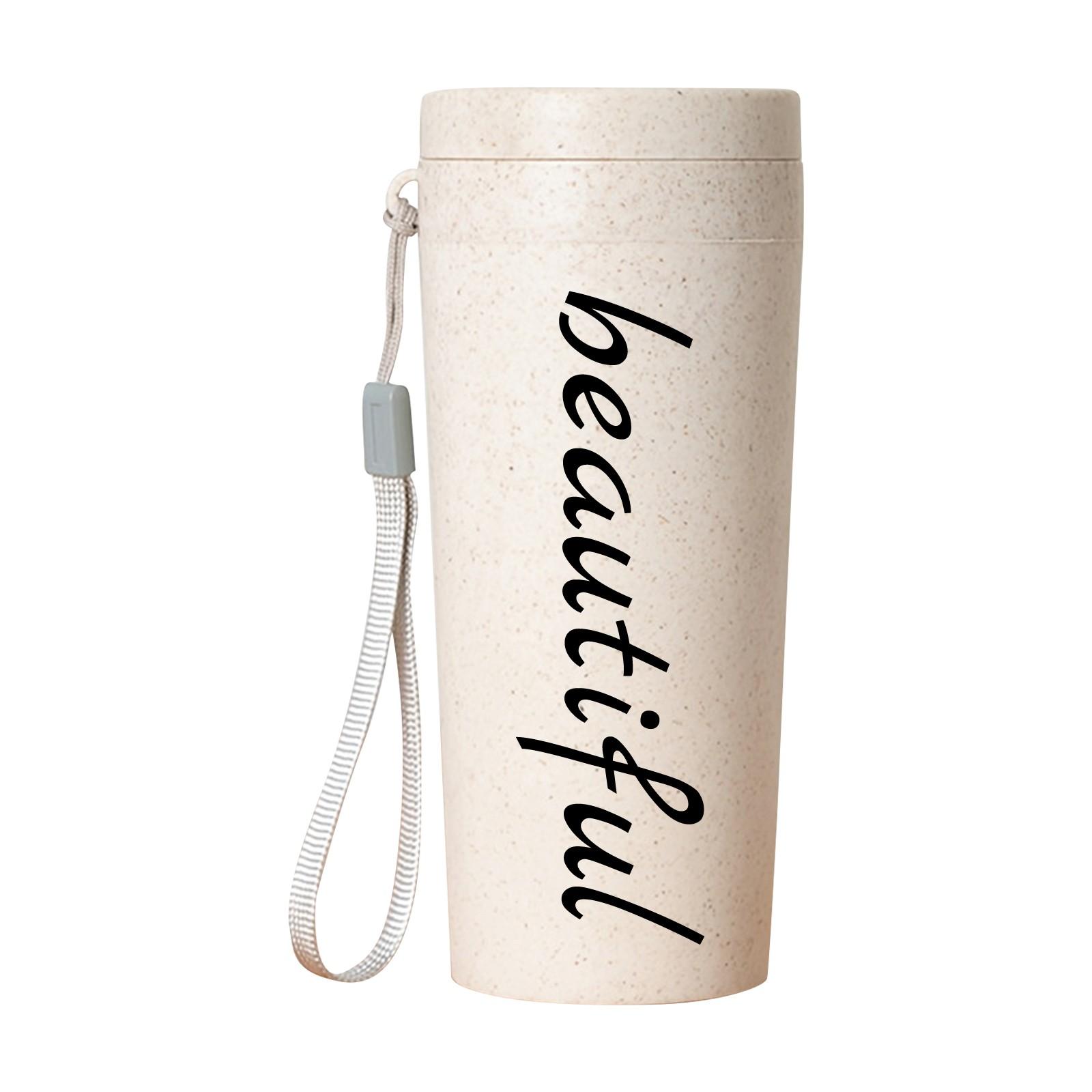 

Персонализированный пластиковый ланьярд с индивидуальным узором и текстом для стакана с водой One Size белый