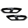 Black Rear Exhaust Muffler Tail Pipe Cover Trim For 2016-19 VW Passat Variant B8