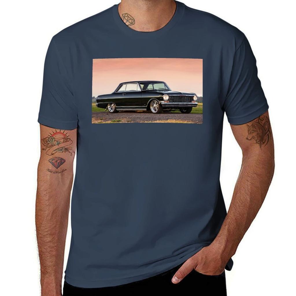 James Gatt's 1964 Chevy Nova T-shirt T Shirt Man Designer Man T Shirts High Quality Luxury Brand Anime T Shirts For Man T-shirt