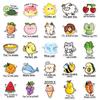 50-Piece Original English Reward Stickers - Hand-Drawn Non-Infringing Cute Cartoon Playful Decals for Stationery, Water Bottles