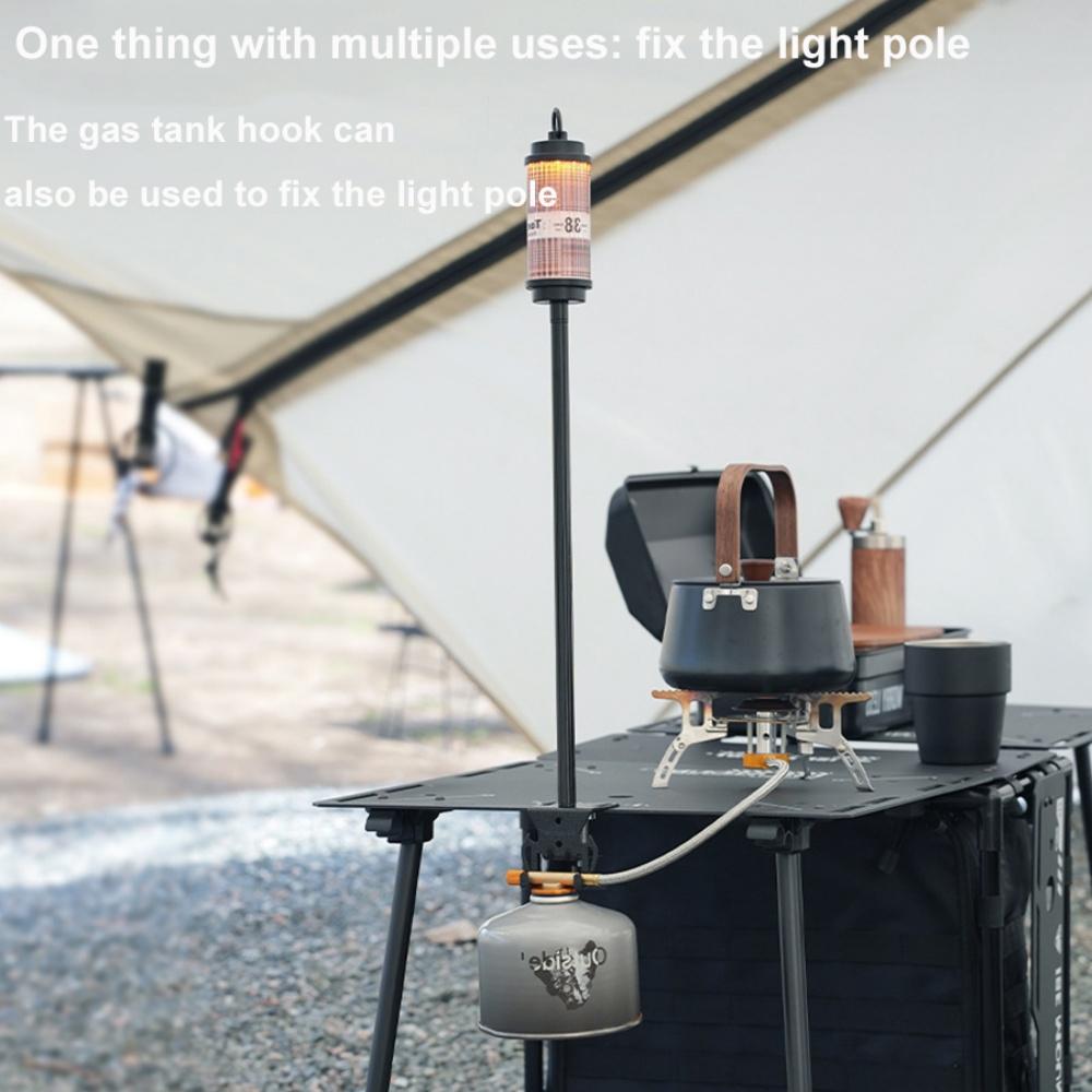 Camping Gas Canister Stand Stove Tank Hanger Hook Gas Canister Hanging Hook Camping Accessories for Travel Outdoor Camping