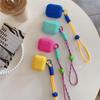 Silicone Lanyard Earphone Case for Apple AirPods 2nd To 4th Gen, Pro/3rd Gen Bluetooth Earphones Protective Cover