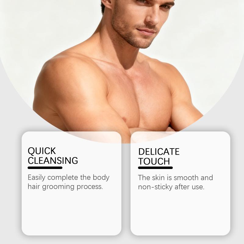 East Moon Men s Body Hair Removal Cream Clean Smooth Body Skin Nourish Soften Mild Gentle Men s Full Body Hair Removal Cream one size