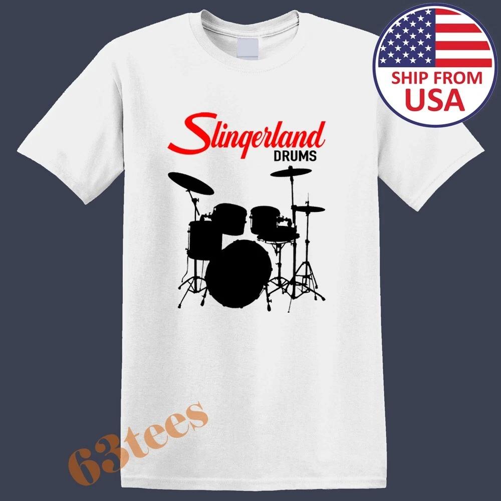 Slingerland Drums Men s White Size S to 5XL 3XL