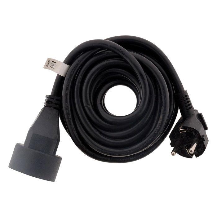 Prolongateur 16A HO5VV-F 3G1,5mm² - Noir 5m - Zenitech