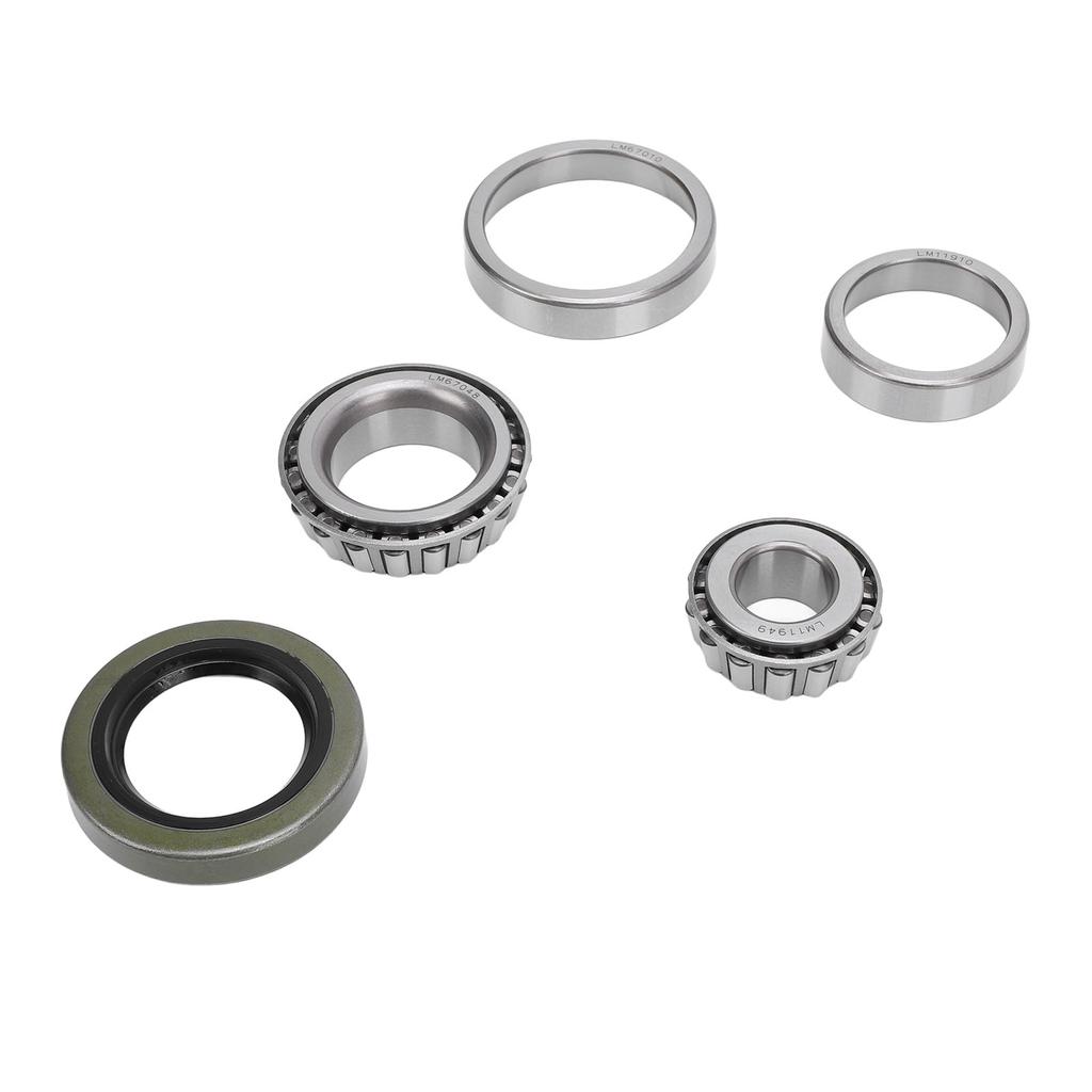 5PCS Trailer Wheel Bearing Kit Steel Alloy Trailer Axle Wheel Hub Bearings Set with Protector and Oil Seal