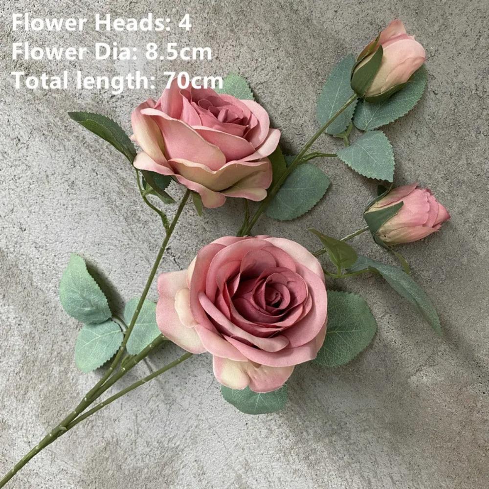 Wedding Decor Rose Dusty Pink Blush Nude Light Coffee Rice White Artificial Rose Flower Row Road Guide Flower S Dropshipping