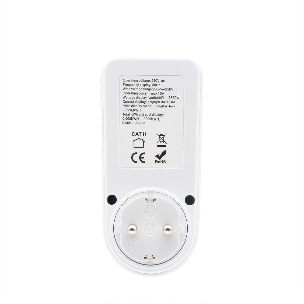 Digital Display Electrical Energy Monitor Socket Energy Monitor Electricity Consumption Monitoring