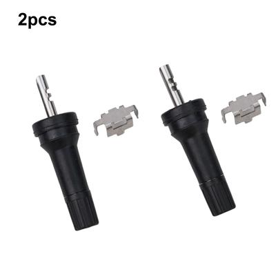 2pcs TPMS Tire Pressure Sensor Valve Stem Service Kit Car Accessory Rubber & Pure Copper For Tule Valve Nozzle