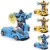 Plastic Childrens Deformation Car Toy With Inertia Drive For Early Learning And Parentchild Interaction
