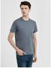 Premium Youth Mercerized Cotton Short-sleeve Pure Cotton Long-staple Pima Cotton Crew Neck Three-needle T-shirt Minimalist Breathable Tops