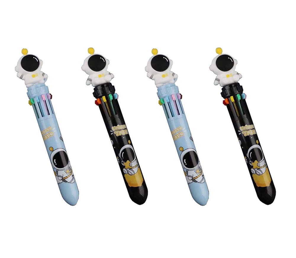 

Bombinate 10 Color Ballpoint Pen Set of 4 Astronaut Character Stationery 0.5mm