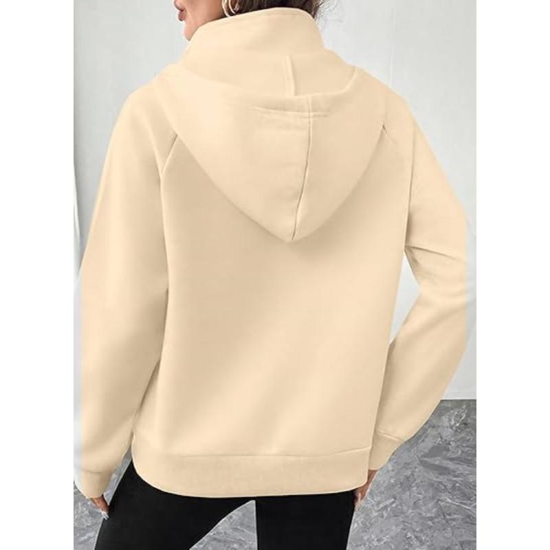 JKASHDK Hanorace și hanorace cu glugă cu mânecă lungă, ocazional, cu glugă, cu imprimeu în culori uni