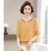 Summer short-sleeved knitted sweater thin top women's casual comfortable loose commuting single wear
