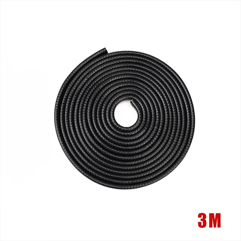 

3 м защита кромки двери автомобиля, противоударная полоса для двери автомобиля со стальным диском, накладка на бампер, край, защитная полоса для автомобиля 3M Black