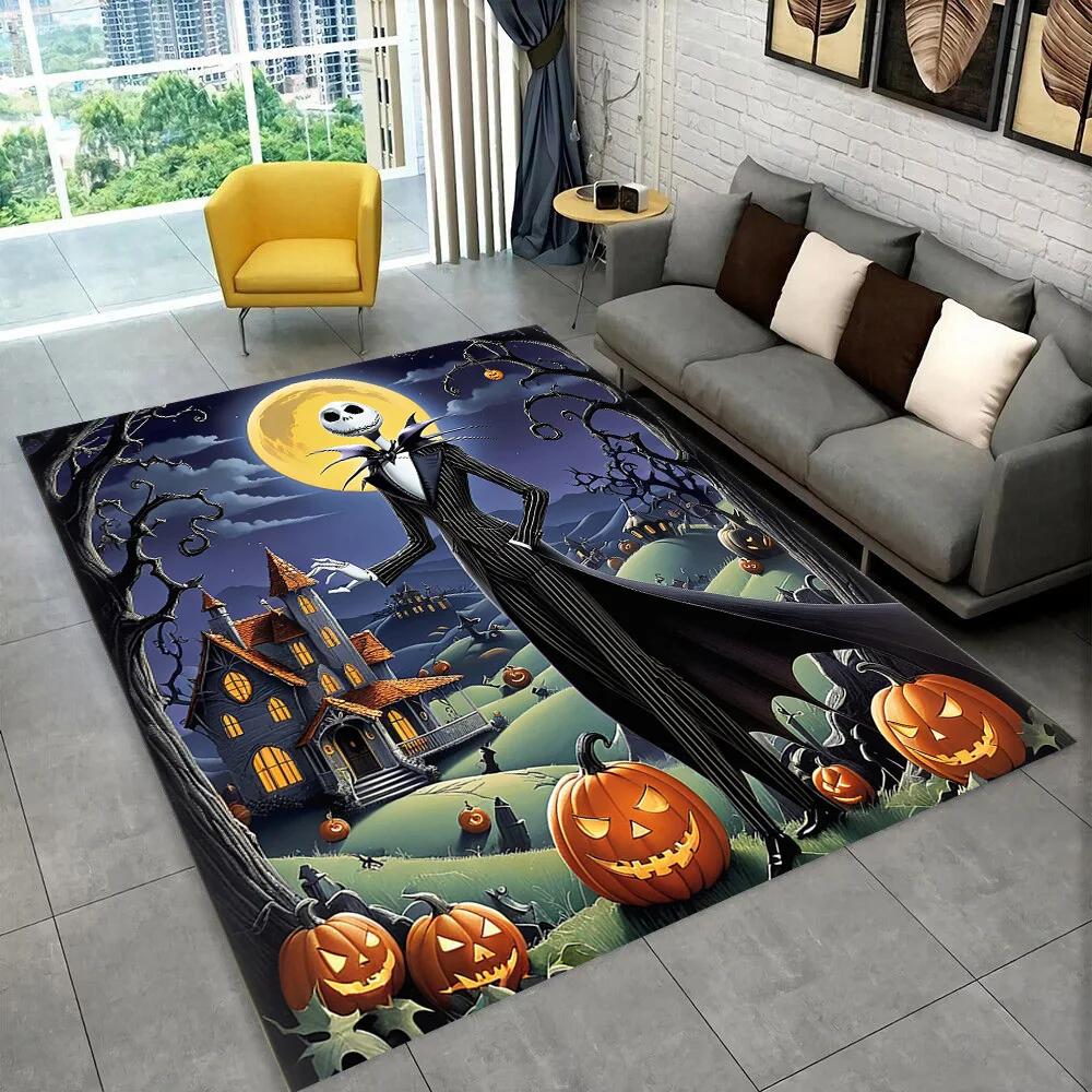 2025 New Christmas Cartoon The Nightmare Before Gift Carpet Rug for Bedroom Living Room Home Sofa Decoration,kid Decor Floor Mat